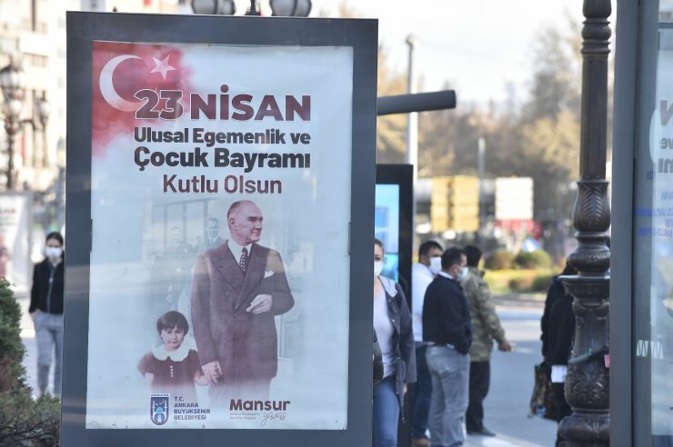 Büyükşehir çocuklar için Başkent’i süsledi