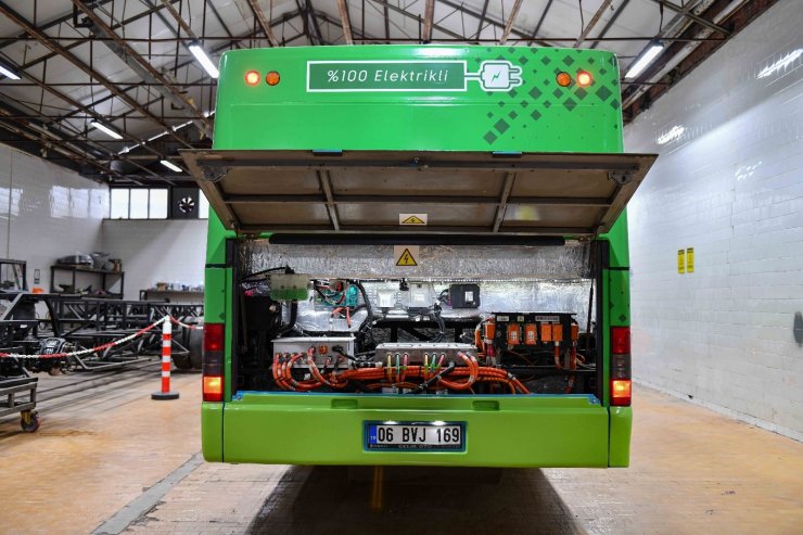 Ankara’da 23 EGO otobüsünün elektrikli otobüse dönüştürülmesi için hazırlıklar başladı