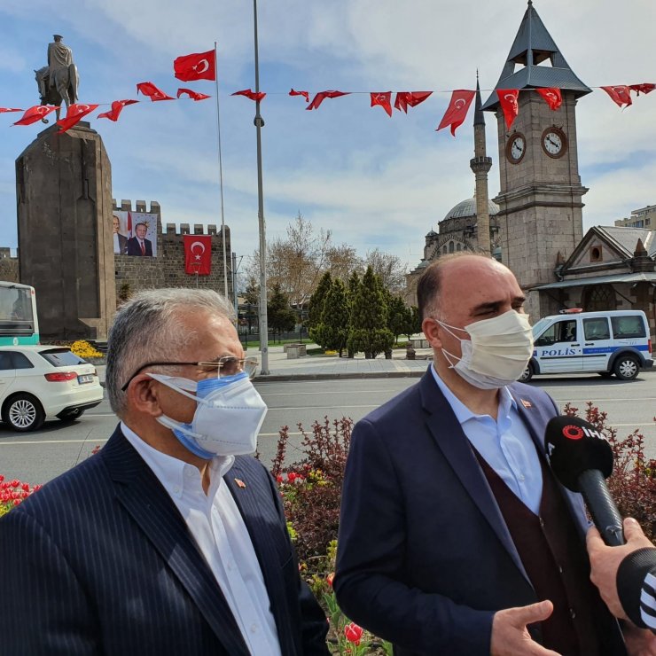 Günaydın ve Büyükkılıç’tan korona virüs denetimi