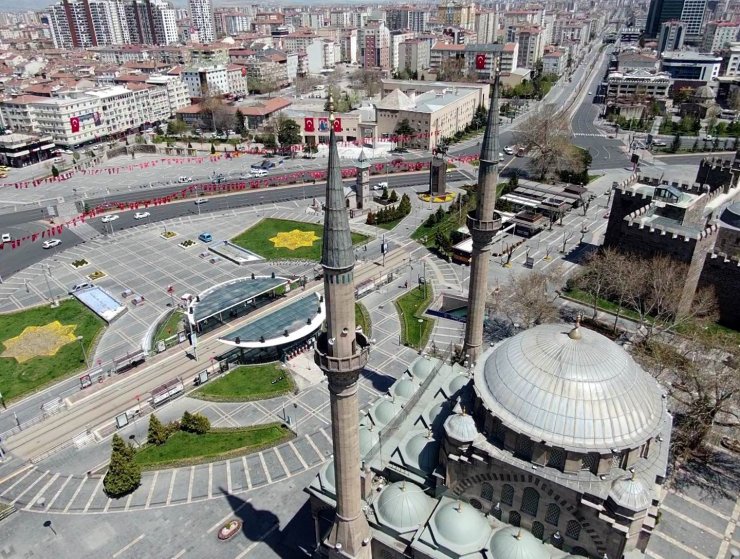 Kayseri’de sokağa çıkma kısıtlamasında sakinlik hakim