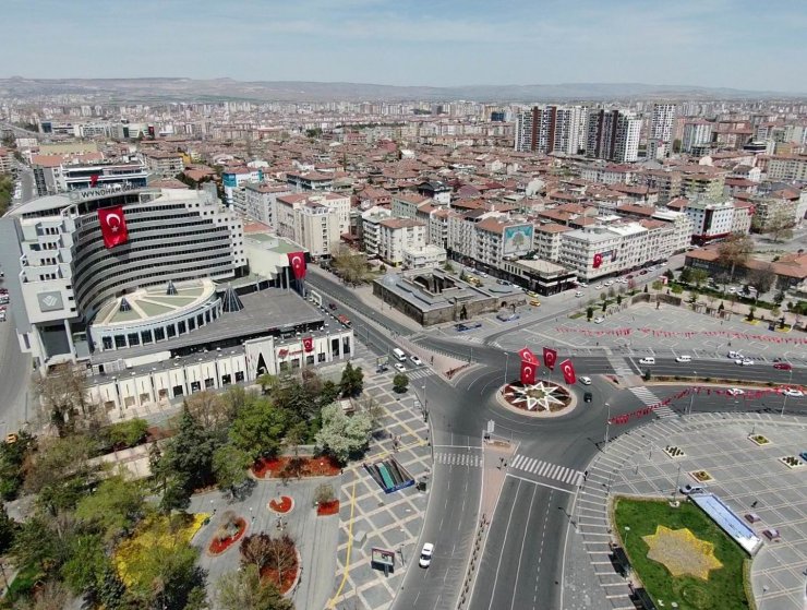 Kayseri’de sokağa çıkma kısıtlamasında sakinlik hakim