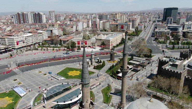 Kayseri’de sokağa çıkma kısıtlamasında sakinlik hakim