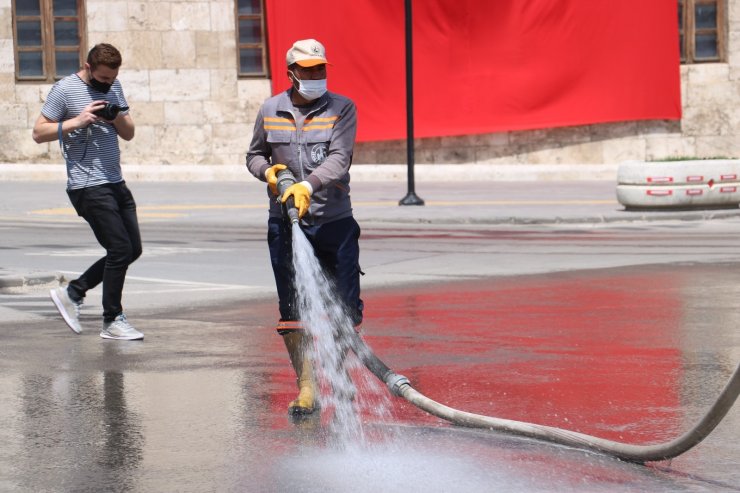 Sivas sokaklarında bahar temizliği