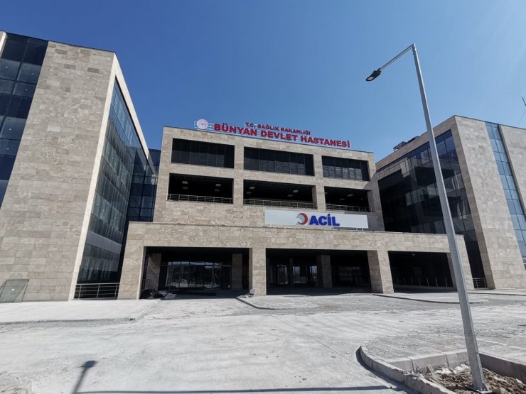 Kayseri ilçelerine hizmet edecek Bünyan Devlet Hastanesi’nde sona gelindi