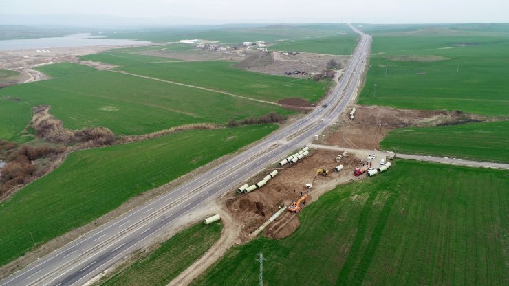 Diyarbakır’da sulama inşaatları devam ediyor