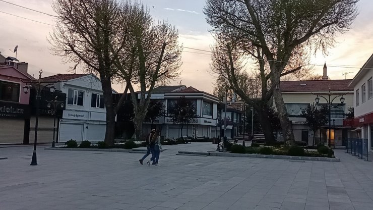 Kırşehir tam kapanmanın başlamasıyla sessizliğe büründü