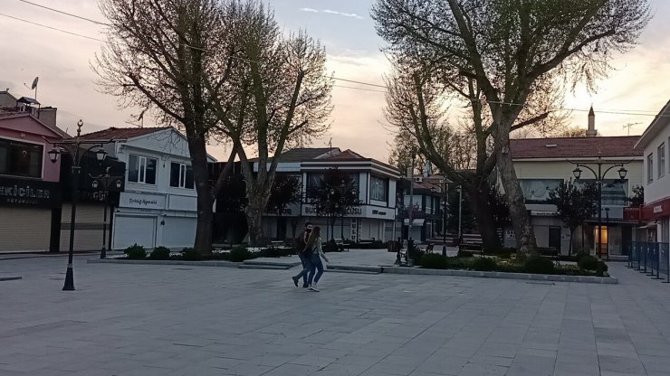 Kırşehir tam kapanmanın başlamasıyla sessizliğe büründü