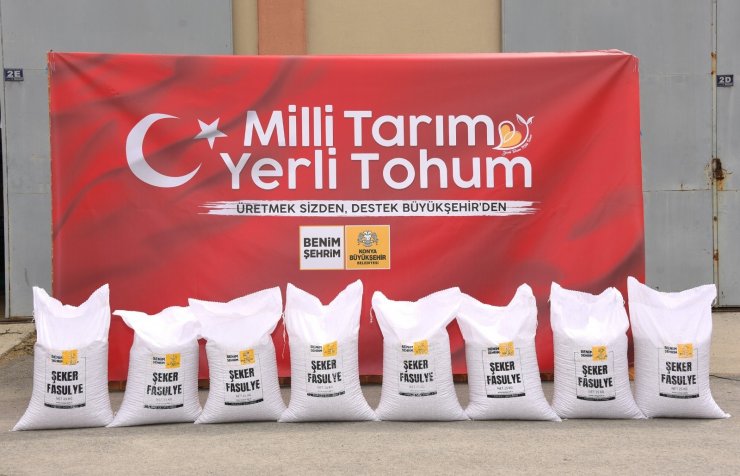 Konya Büyükşehir’den çiftçiye yerli şeker fasulye tohumu desteği