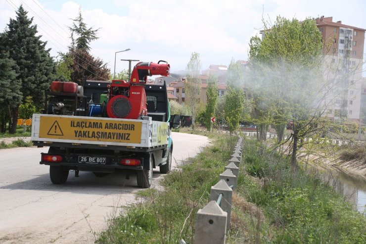 Odunpazarı’nda ilaçlama çalışmaları titizlikle devam ediyor