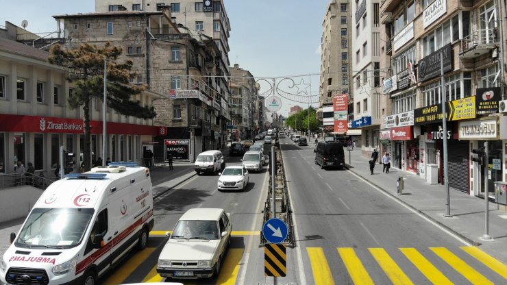 Nevşehir’de kısıtlamada trafik yoğunluğu yaşanıyor