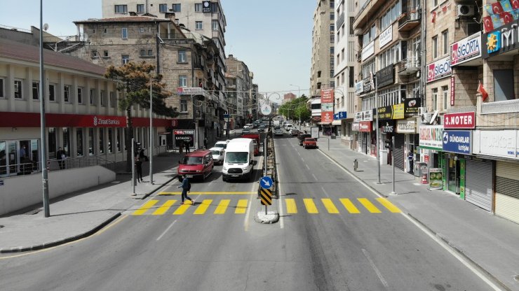 Nevşehir’de kısıtlamada trafik yoğunluğu yaşanıyor