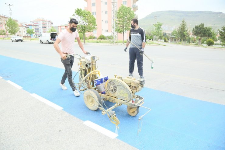 Develi’de 2 kilometrelik bisiklet yolu tamamlandı