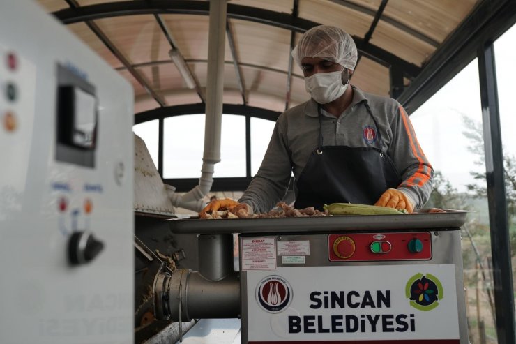 Sincan Belediyesinden sokak hayvanlarına yaş mama tesisi