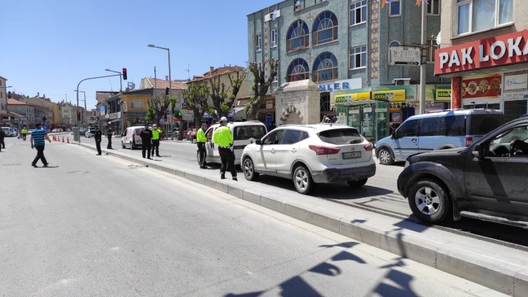 Karapınar’da polisten kısıtlama denetimleri