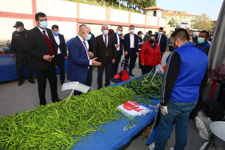 Keçiören semt pazarlarında pandemi denetimi yapıldı