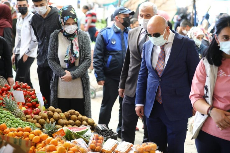 Keçiören semt pazarlarında pandemi denetimi yapıldı