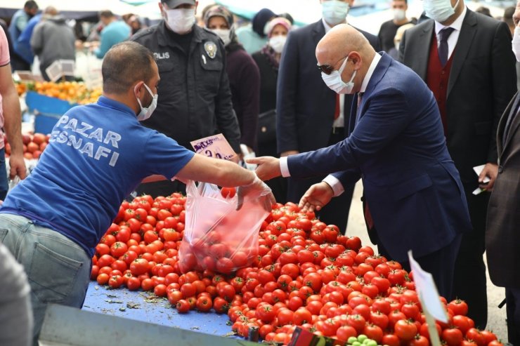 Keçiören semt pazarlarında pandemi denetimi yapıldı