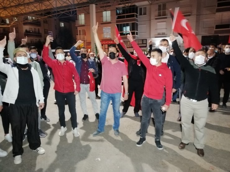 Aksaray’da İsrail’i protesto konvoyu