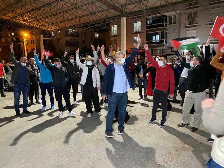 Aksaray’da İsrail’i protesto konvoyu