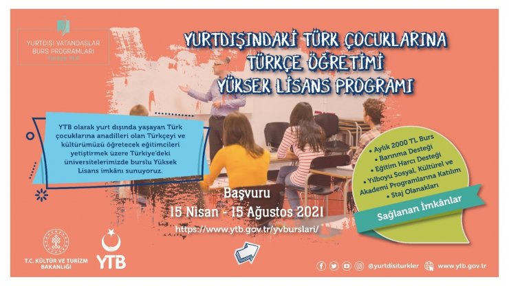 YTB’den yurt dışındaki vatandaşlar için 5 ayrı burs programı