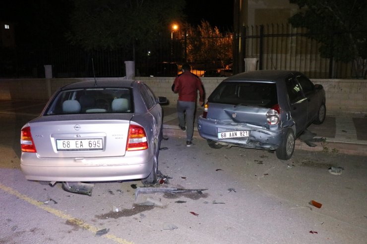 Aksaray’da 5 araçlı trafik kazası: 1 yaralı