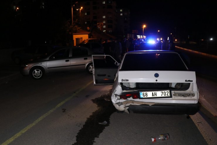 Aksaray’da 5 araçlı trafik kazası: 1 yaralı