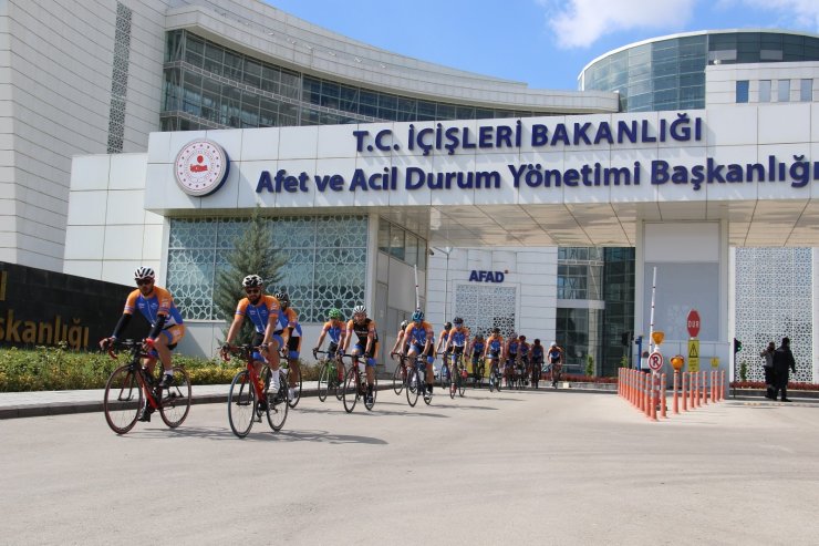 AFAD Gönüllüleri Samsun’a pedal çeviriyor