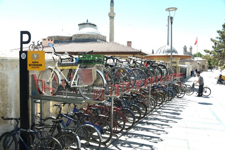 Konya Büyükşehir’den iki katlı yeni nesil bisiklet parkı