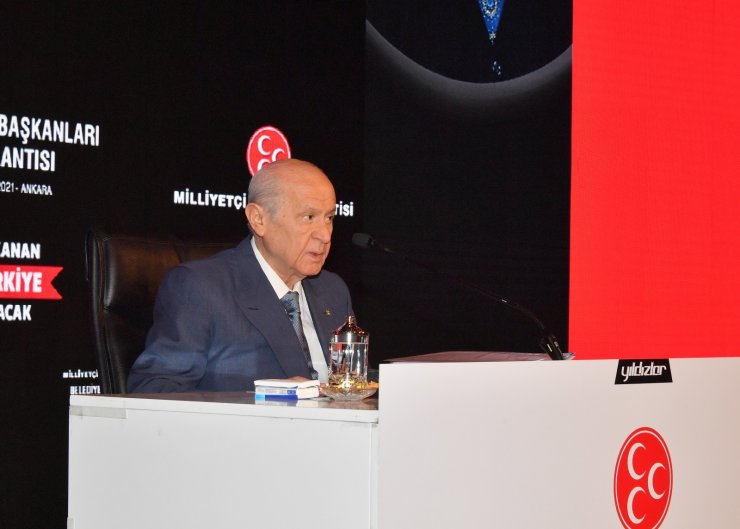 MHP lideri Bahçeli, partisinin belediye başkanları ile bir araya geldi