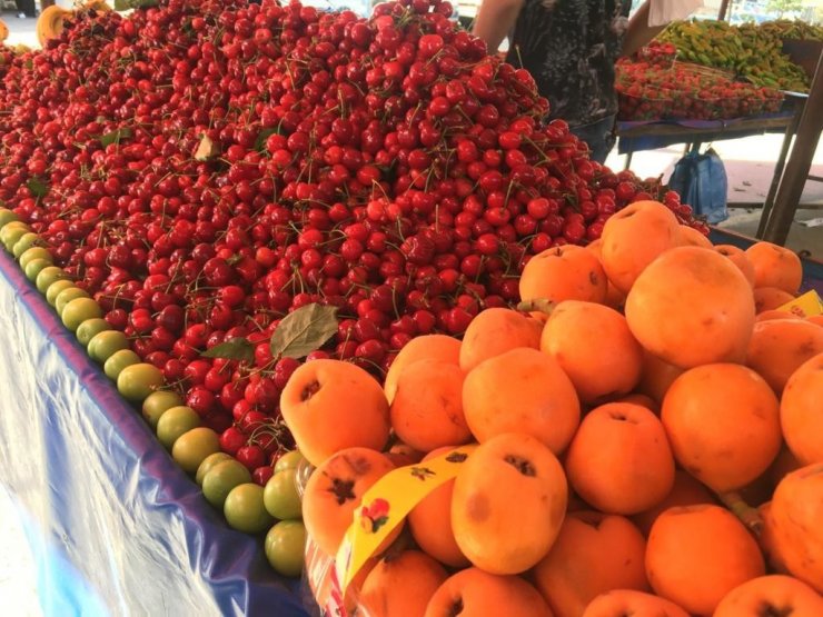 Yazın gözdesi kiraz tezgahlarda yerini aldı