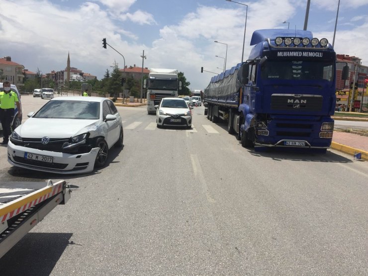 Konya’da trafik kazası: 2 yaralı