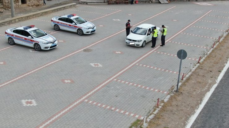 Aksaray’da jandarmadan droneli denetim