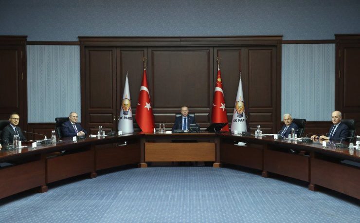 Cumhurbaşkanı Erdoğan, Yeni Azerbaycan Partisi heyetini kabul etti