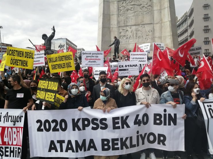 Yurdun dört bir yanından gelen öğretmenlerden “40 bin ek atama” talebi