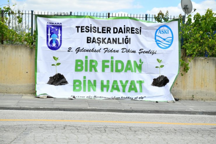 ASKİ’den “Yeşilin Başkenti” projesine 5 bin 145 fidanla destek