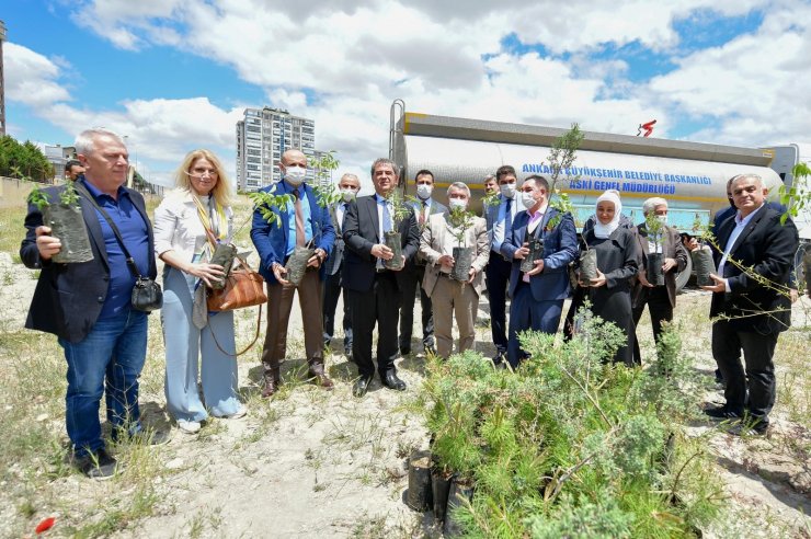 ASKİ’den “Yeşilin Başkenti” projesine 5 bin 145 fidanla destek