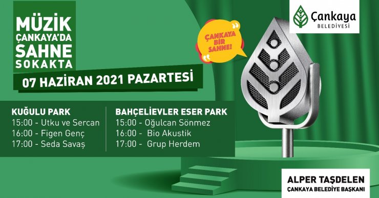 Çankaya’dan müzisyenlere destek