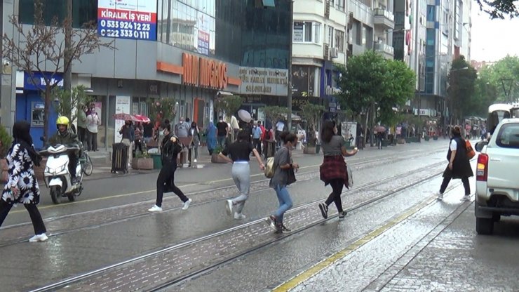 Eskişehir’de yağmur maratonu