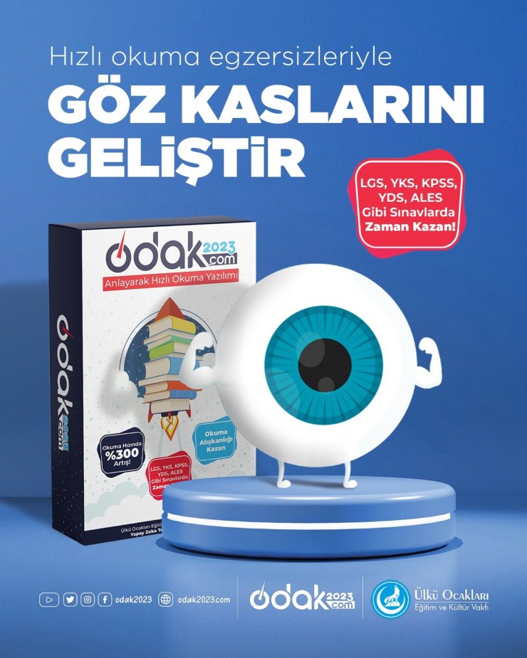 Ülkü Ocakları Eğitim ve Kültür Vakfı “ODAK2023 Anlayarak Hızlı Okuma Yazılımı” geliştirdi