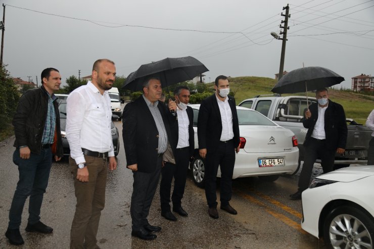 Çubuk’ta yağıştan tarım arazileri zarar gördü