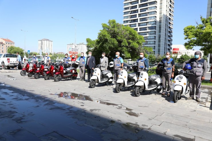 Çevreci belediyeden 10 adet elektrikli motosiklet