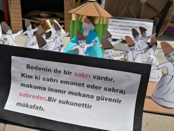 Minik öğrenciler sabrı, değerler minyatürleriyle ortaya koydu