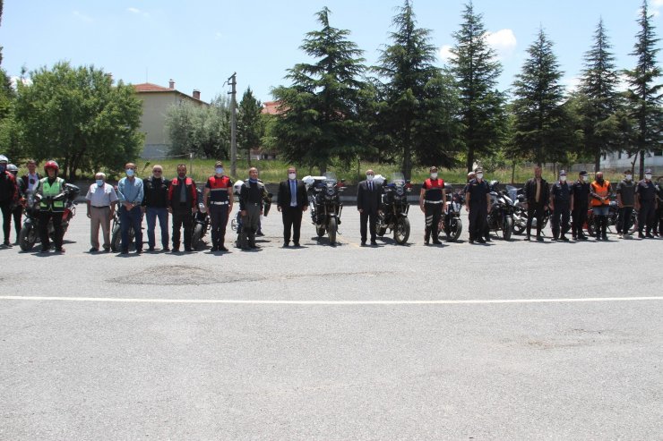 Motosiklet tutkunları Jandarma Teşkilatının Kuruluşunu kutladı