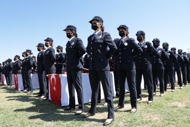 Aksaray’da 391 kadın polis için mezuniyet töreni düzenlendi