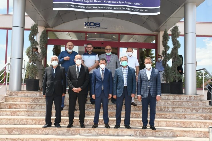 Konya OSB’de 3 günde 3 bin 705 çalışan aşılandı