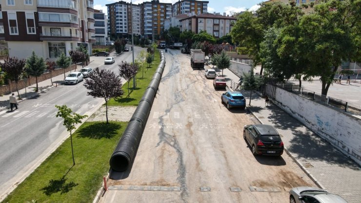 Mahallelerde yağmur suyu hattı oluşturuluyor