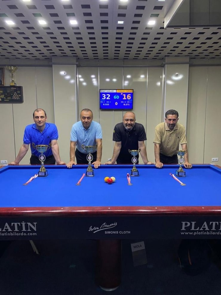 Handikaplı Erciyes 3 Bant Bilardo turnuvası sona erdi