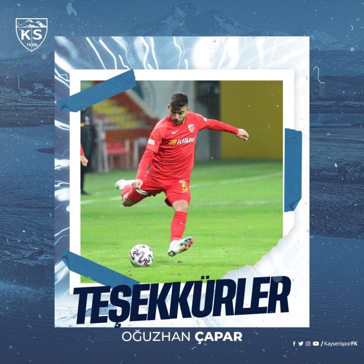 Kayserispor Oğuzhan Çapar ile yolunu ayırdı