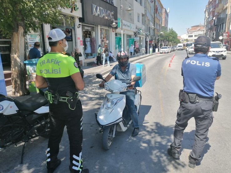 Aksaray’da motosikletlere sıkı denetim