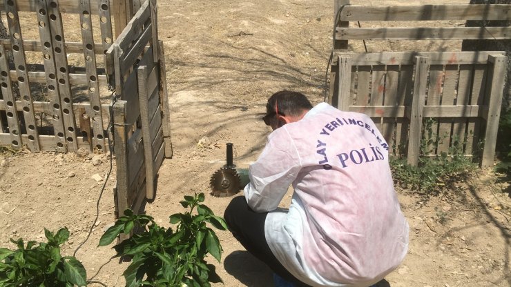 Kuru ağacı taşlama makinesiyle budarken boğazını kesti